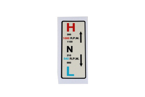 Decal, PTO, Low to Front | David Brown Parts