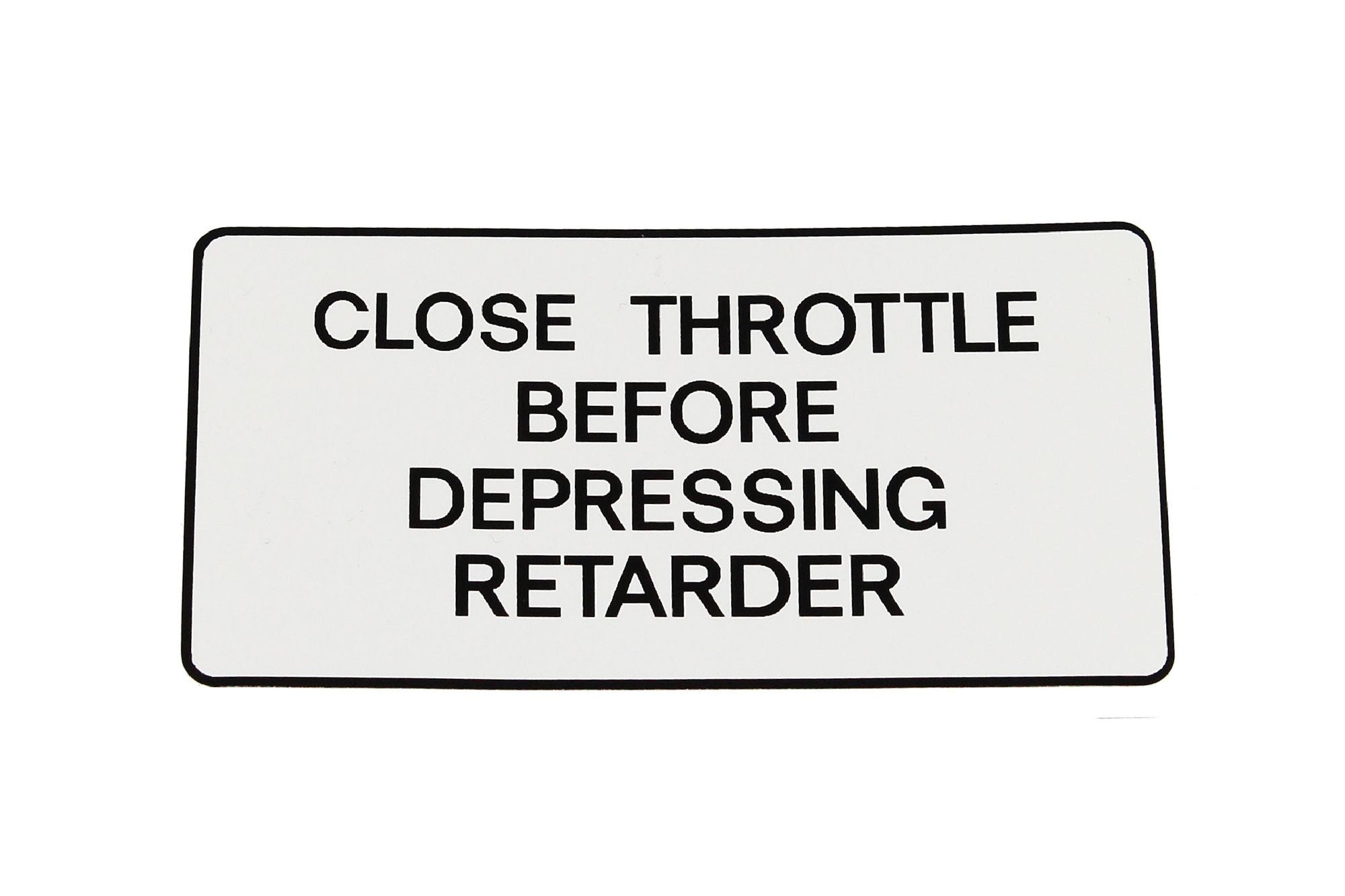 Decal, Exhaust Brake