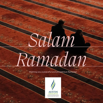 Wishing you a peaceful and prosperous Ramadan