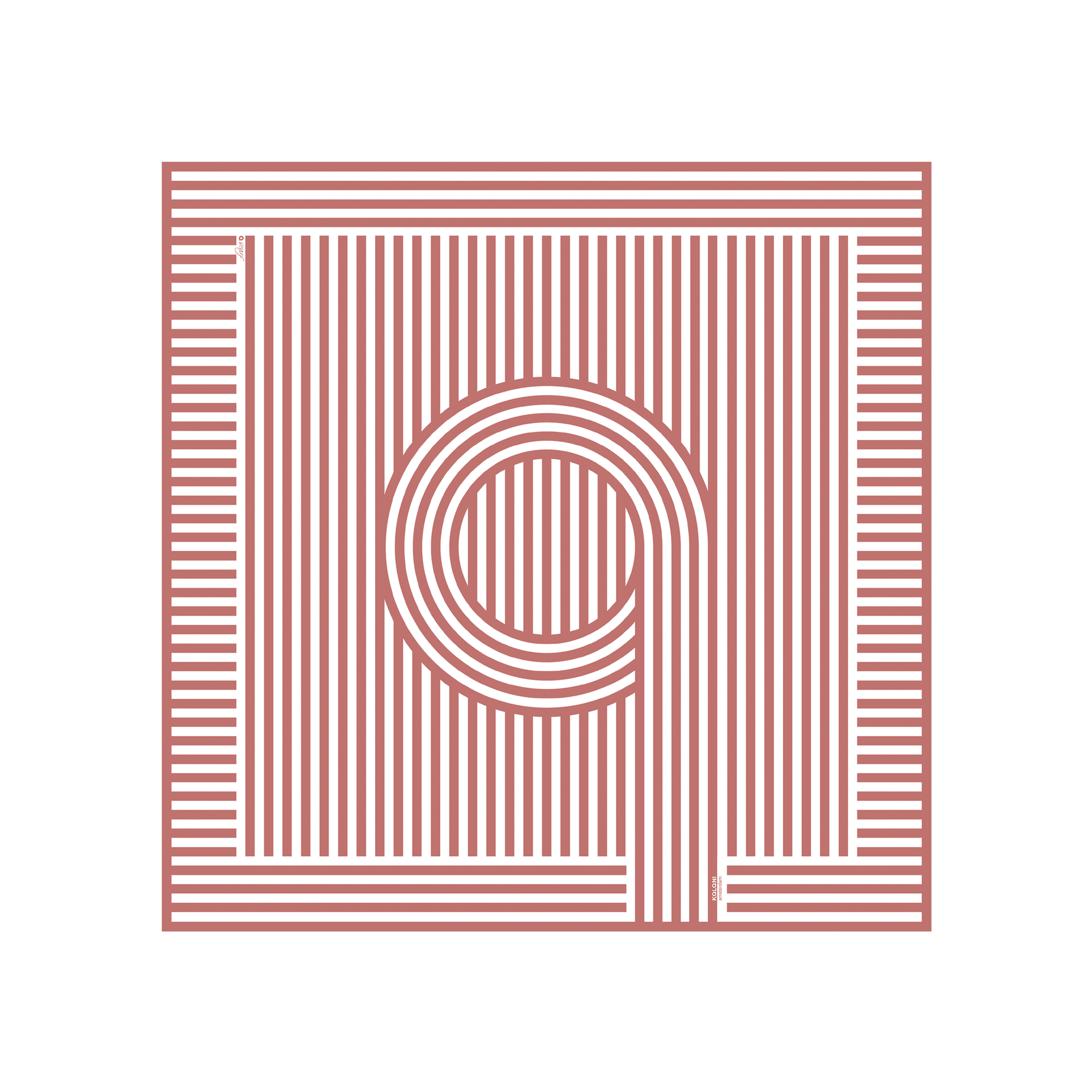 'a' Scarf | Saturated Red