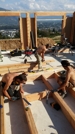 préparation d'un caisson