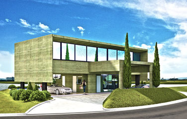Casa pré-fabricada render exterior