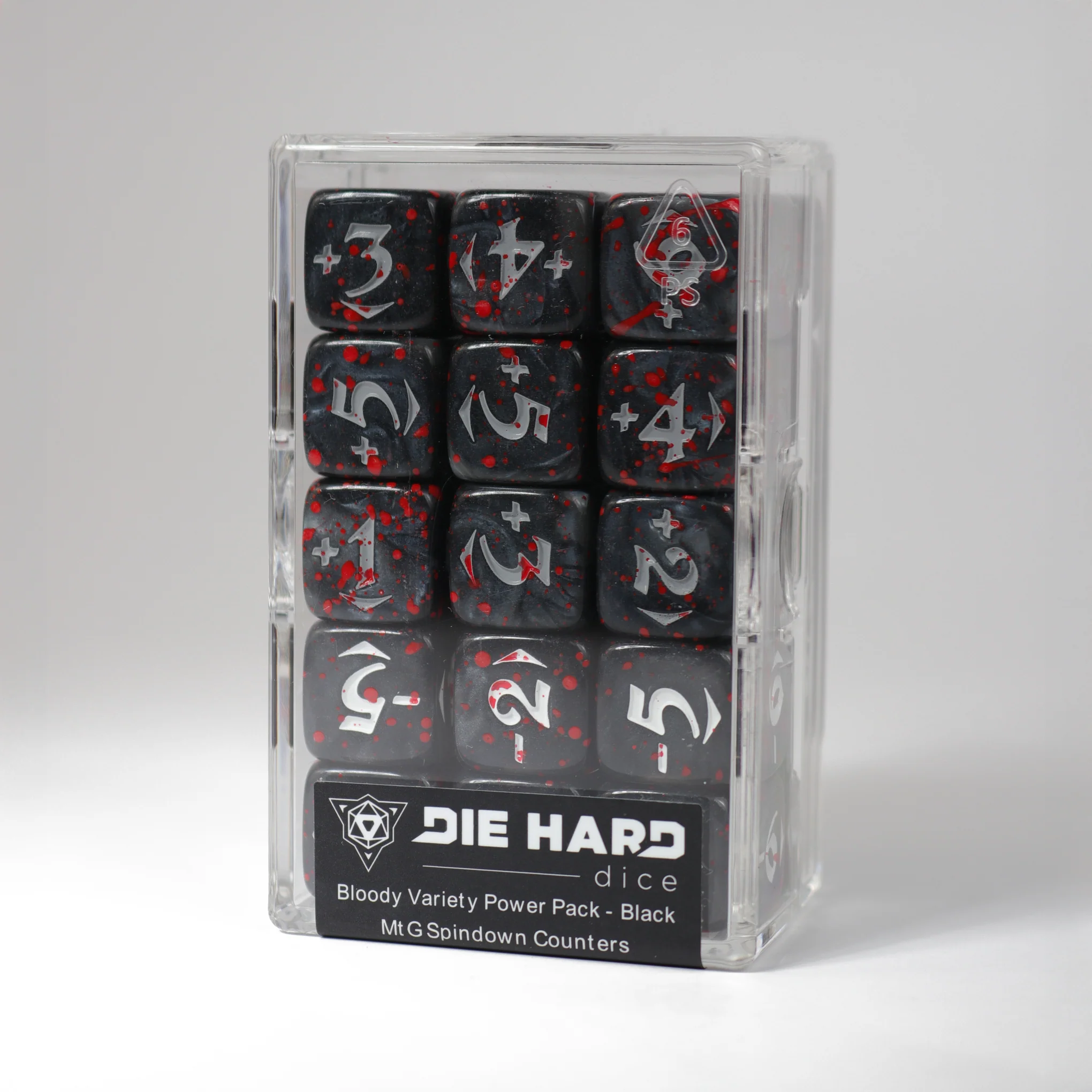 Bloody Negative Power Pack - MTG Spindown Counters (Black)