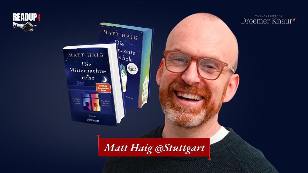 ReadUp mit Matt Haig @Stuttgart