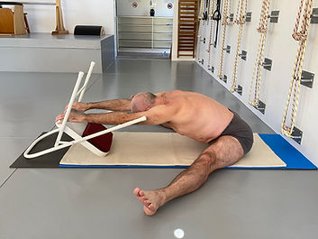 Chair Adho Mukha Upavistha Konasana