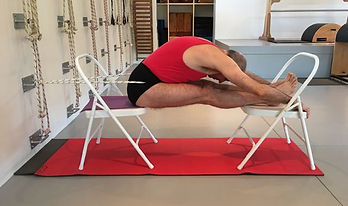 yoga kurunta, yoga with ropes, iyengar yoga wall ropes david , south africa
