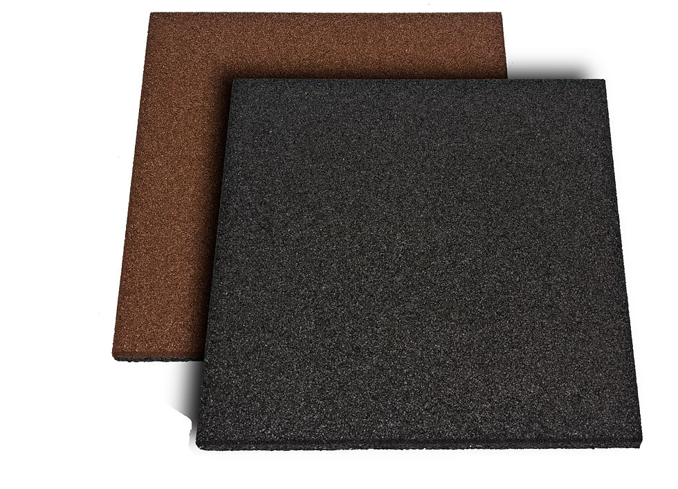 Miniatura: Płyty gumowe 50x50x1 cm czarne
