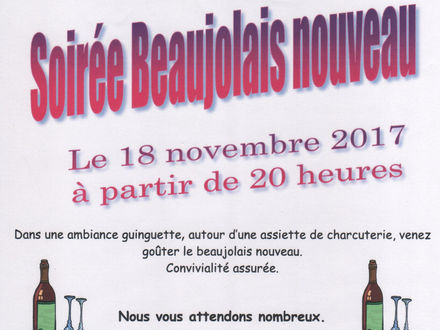 Rappel : Soirée Beaujolais Nouveau