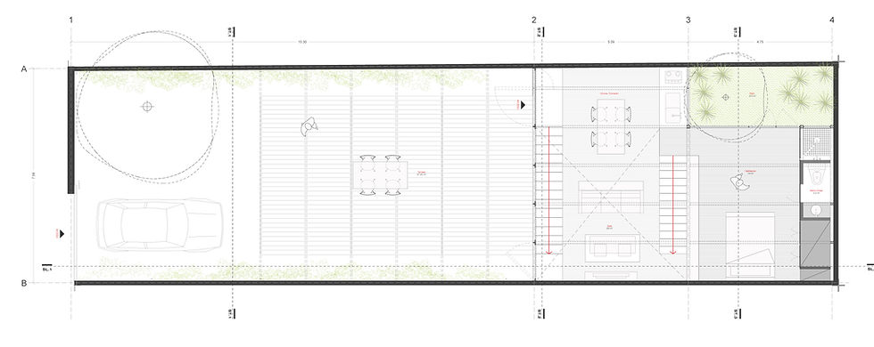 planta arquitectonica casa lamina