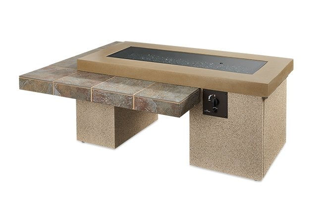 Thumbnail: BROWN UPTOWN LINEAR GAS FIRE PIT TABLE