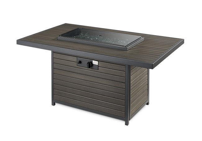 Thumbnail: BROOKS RECTANGULAR GAS FIRE PIT TABLE