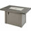 Thumbnail: STONE GREY HAVENWOOD GAS FIRE PIT TABLE WITH GREY BASE