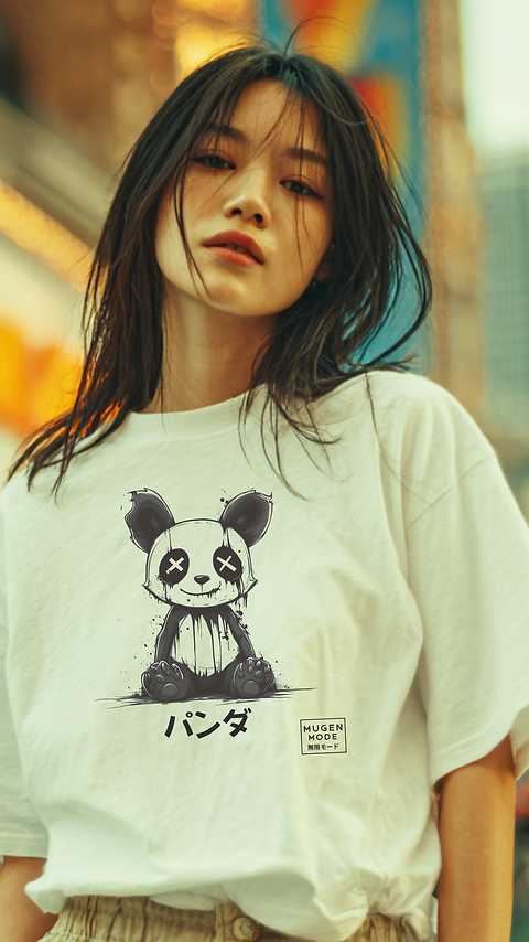 mixta  パンダPANDA Tシャツ Panda パンダ Graphic Unisex Oversized T-shirt | Mugen Mode 無限モード