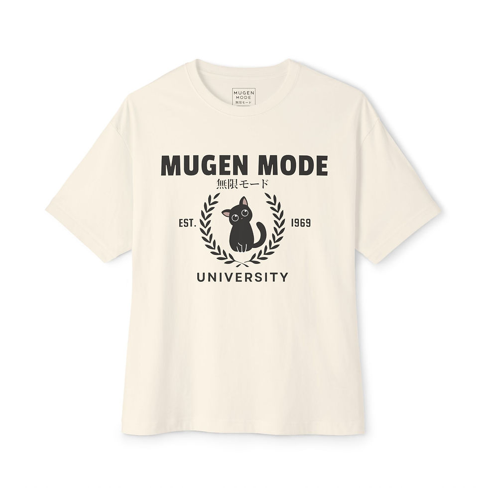 Thumbnail: Mugen Mode 無限モード  University Unisex Oversized T-shirt