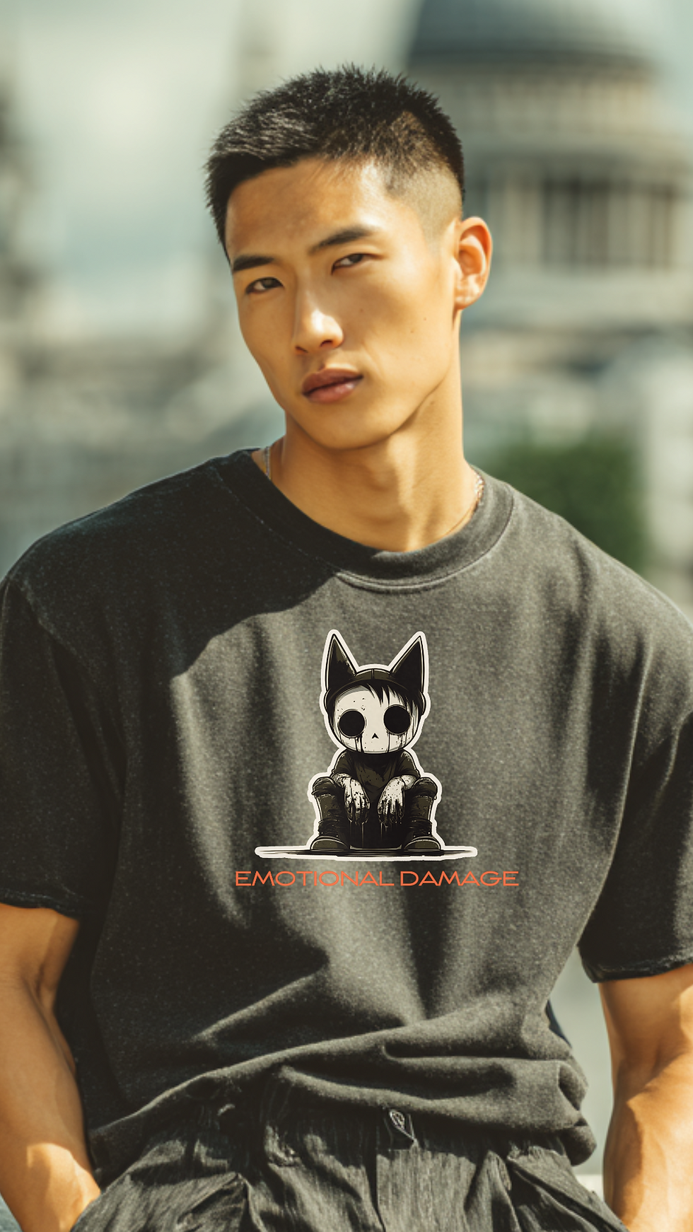 Thumbnail: Emotional Damage Unisex Oversized Graphic T-Shirt