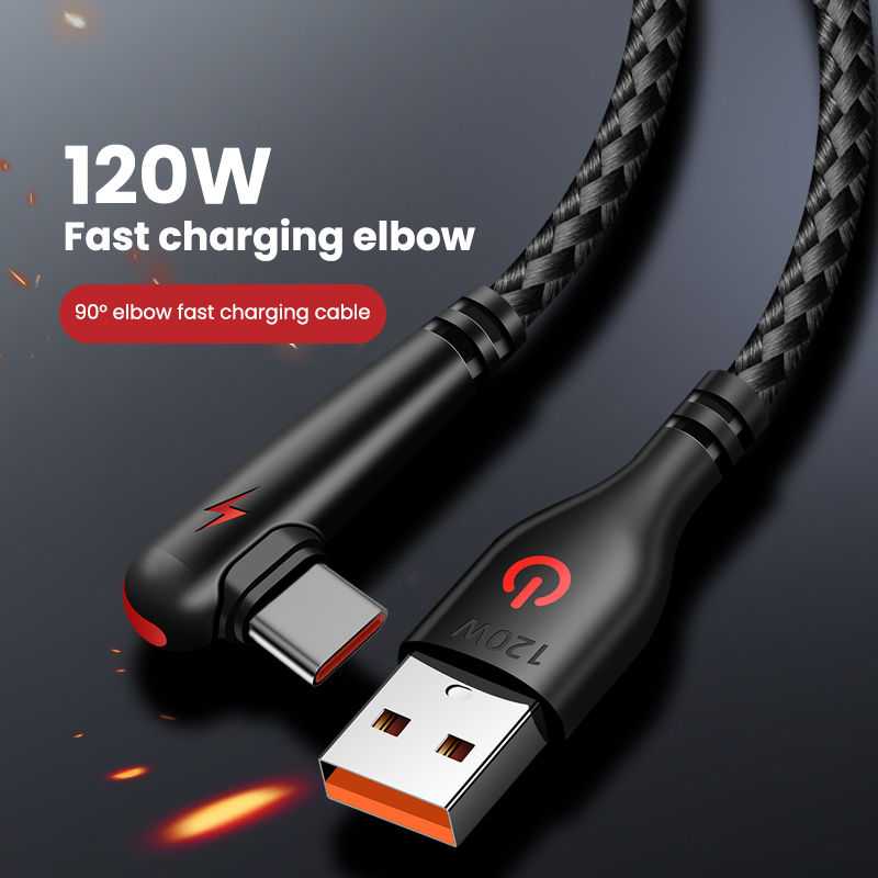 ⚡ Cabo USB Tipo-C 120W Turbo: Carregamento Rápido, Resistência e Mais Liberd