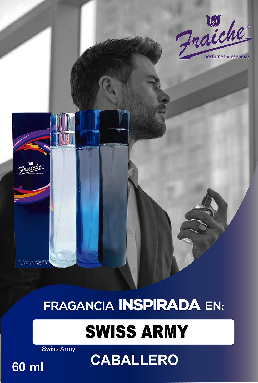 INSPIRADA EN SWISS ARMY Venta perfumes lociones hombre mujer Medellin
