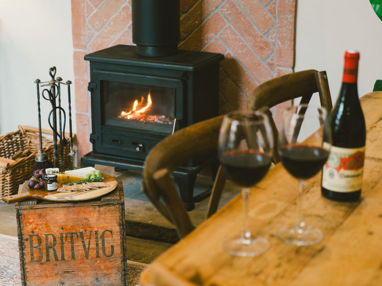 Pottery Lane Farm Barn wood burner