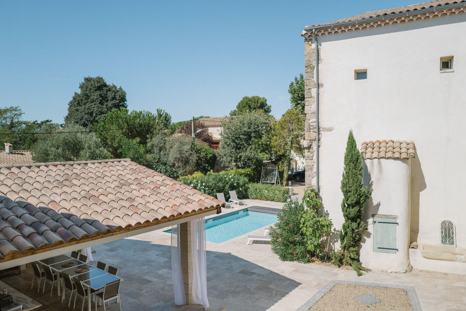 Bois d'Argent, bedroom views of pool area