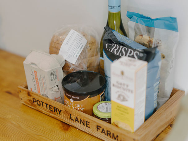 Pottery Lane Farm Hayloft Free welcome pack
