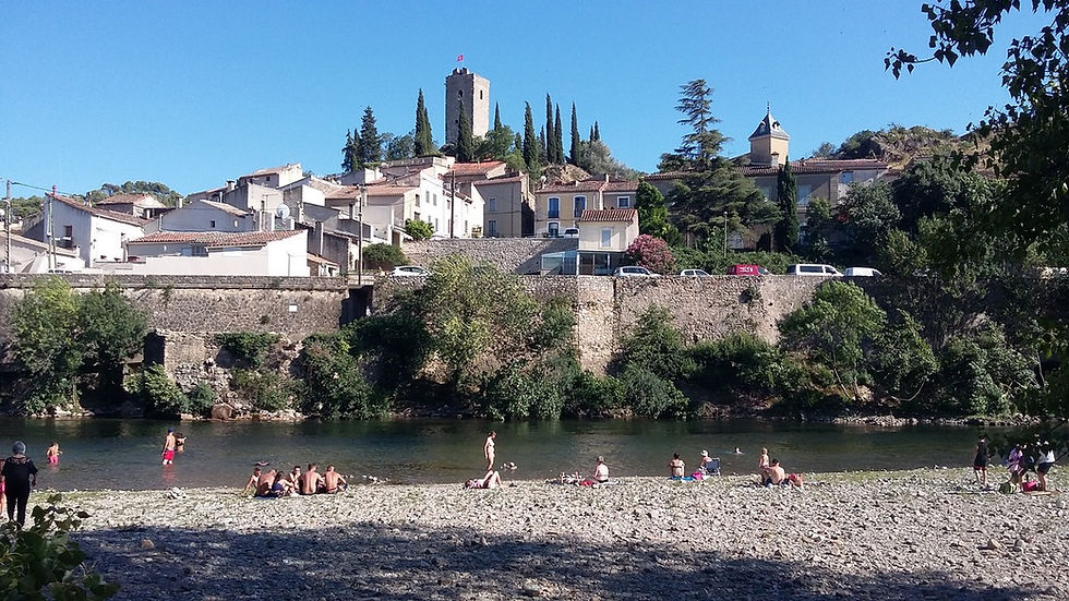 Cessenon next to the river Orb