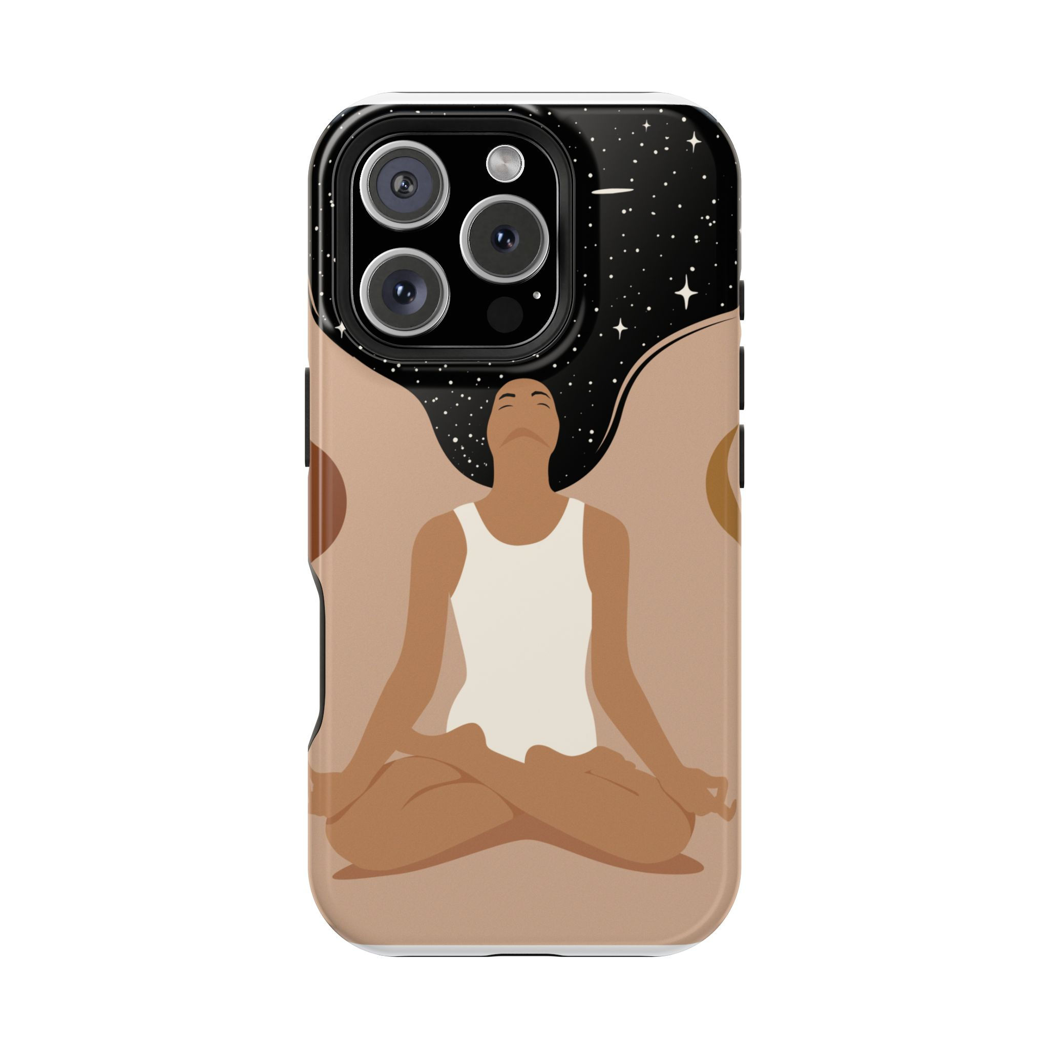 Black girl magic spirit Mindful Serenity Phone Case