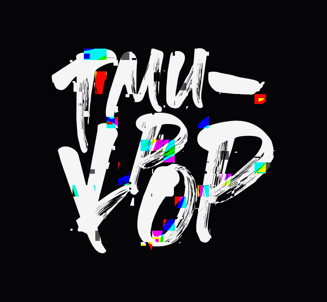 TMU K-POP GLITCH LOGO