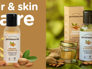 BID FAREWELL TO DRY HAIR AND SKIN WITH GOODNESSME’S 100% ORGANIC ALMOND OIL