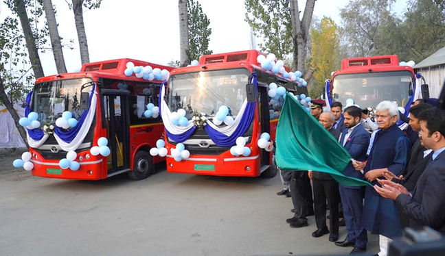 SRINAGAR SMART CITY TAKES THE GREEN ROUTE WITH TATA MOTORS ULTRA EV ELECTRIC BUSES