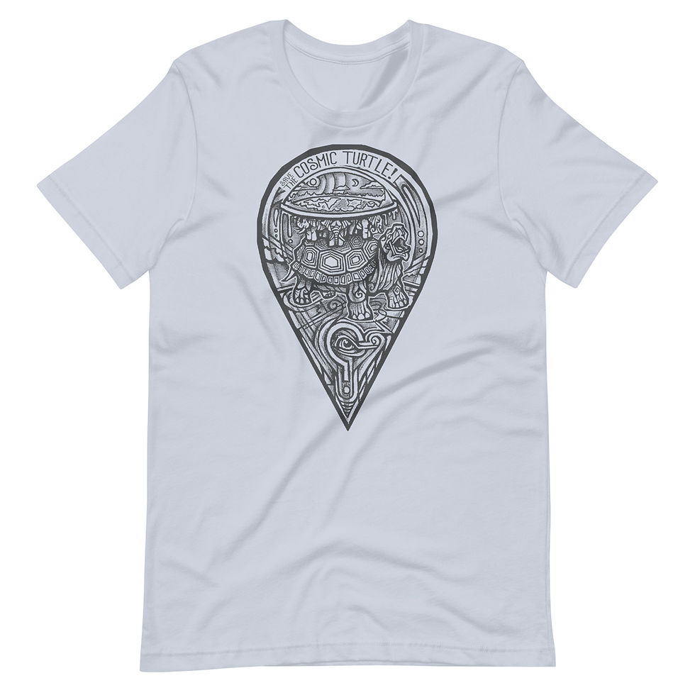 Thumbnail: COSMIC TURTLE TEE - DARK PRINT
