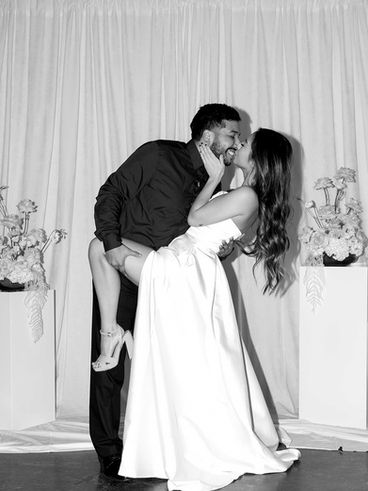 Bride and Groom pose