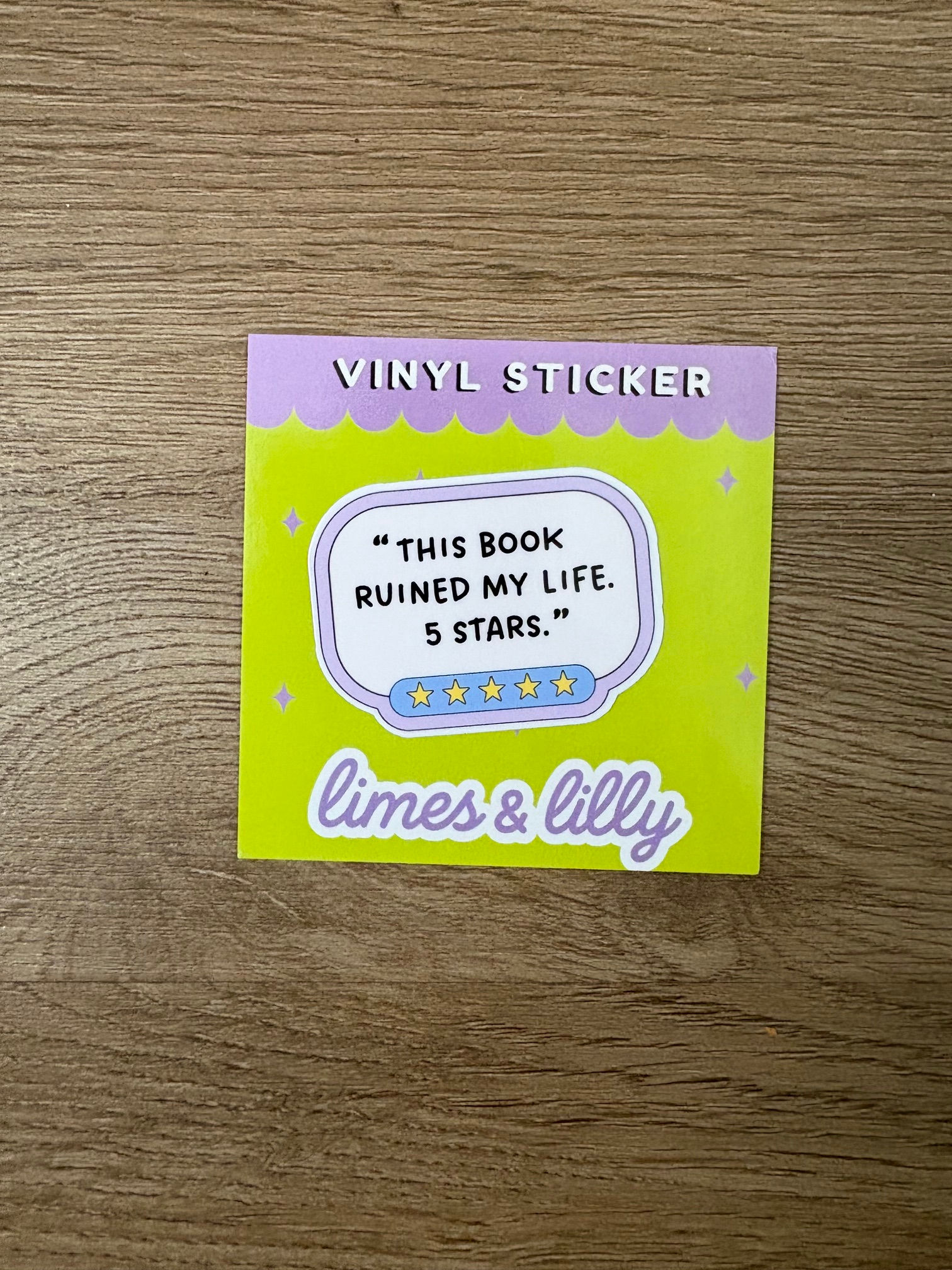 This Book Ruined My Life Vinyl Sticker