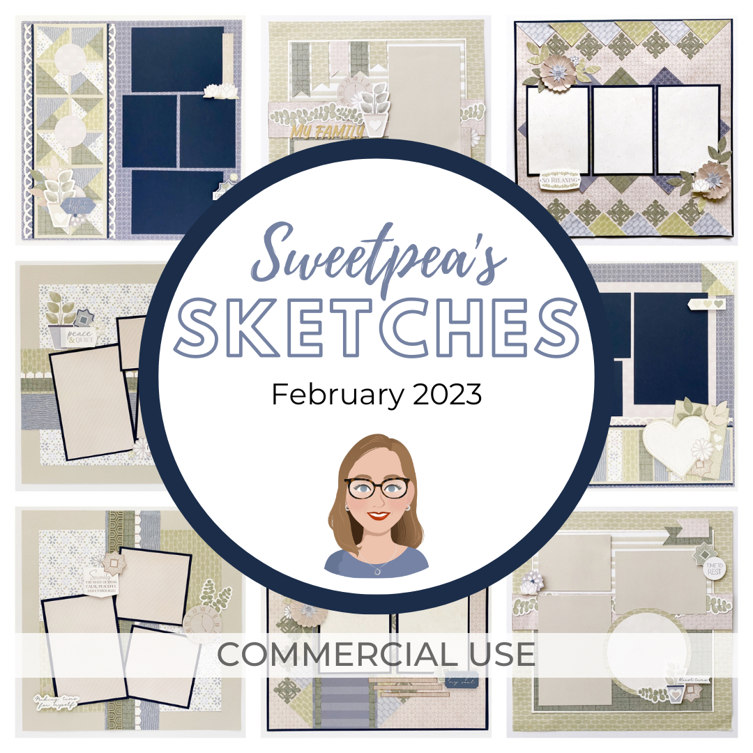 Sweetpea's Sketches - February 2023 - Commercial Use