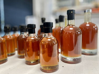 The bottles are sealed