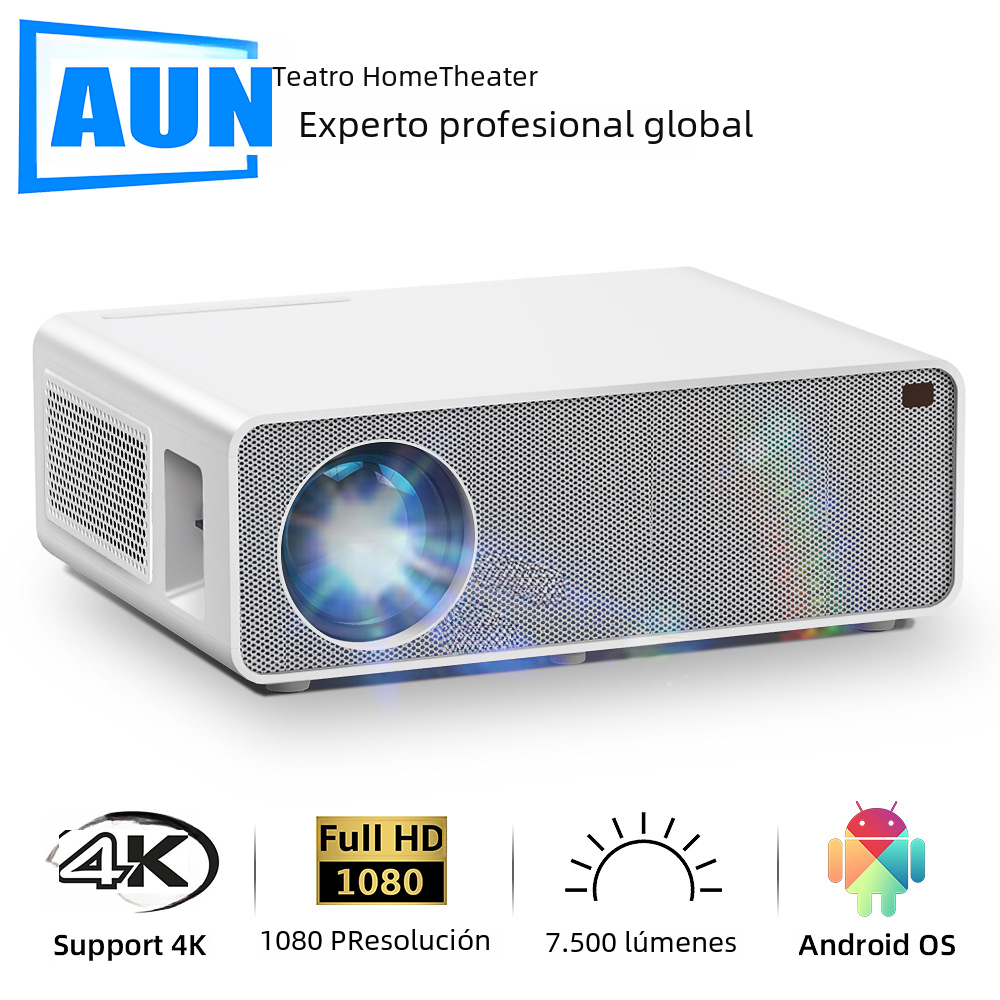 AKEY7 1080P LED Projektor 7500 Lumen 4K Unterstützung