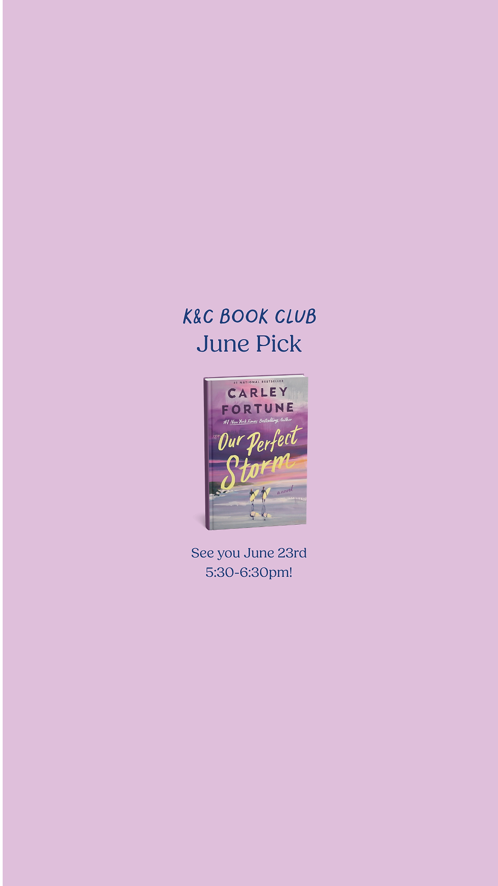 K&C Bookclub (Includes 1 Hour Play Pass)
