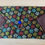 Thumbnail: Snap fastener pouch in a flower theme brown fabric - blue  snap fastener