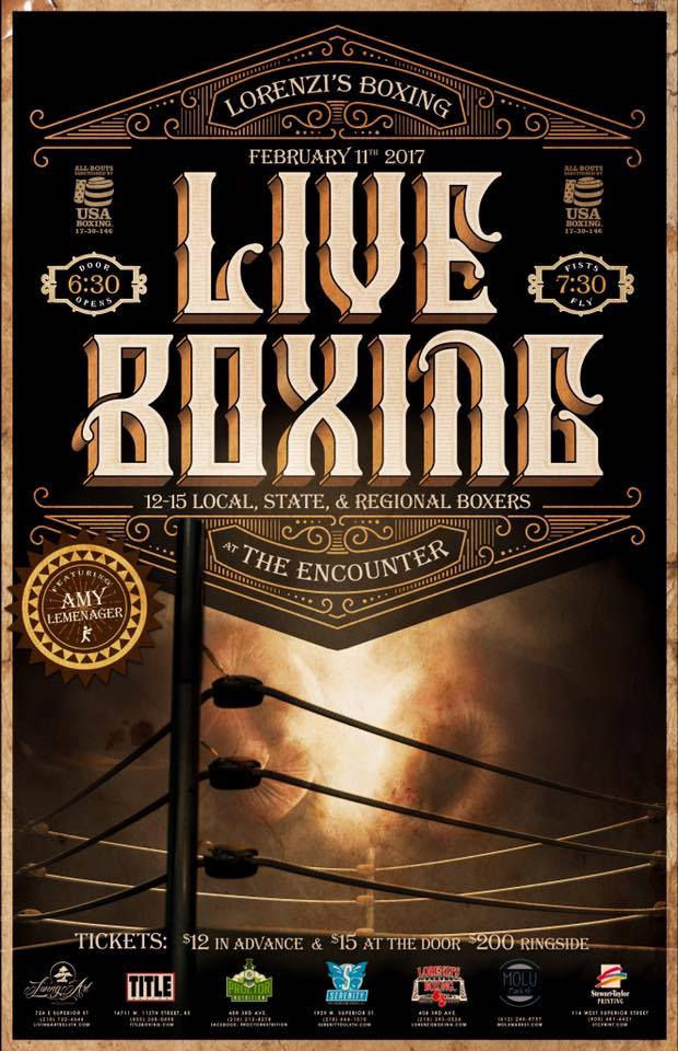 boxing, duluth, poster