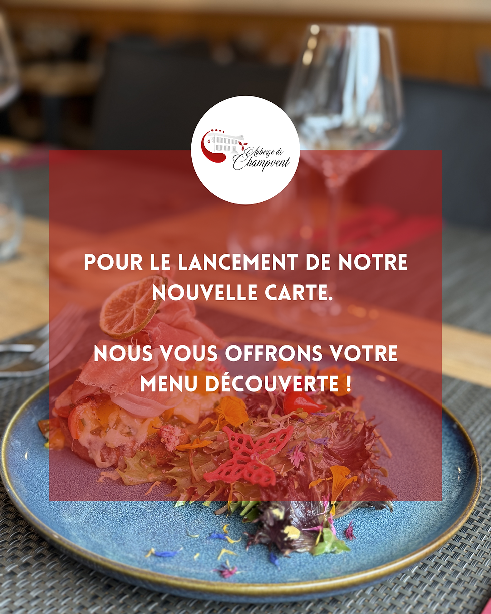 🍽️ Découvrez notre nouvelle carte du soir durant tout le mois de juin