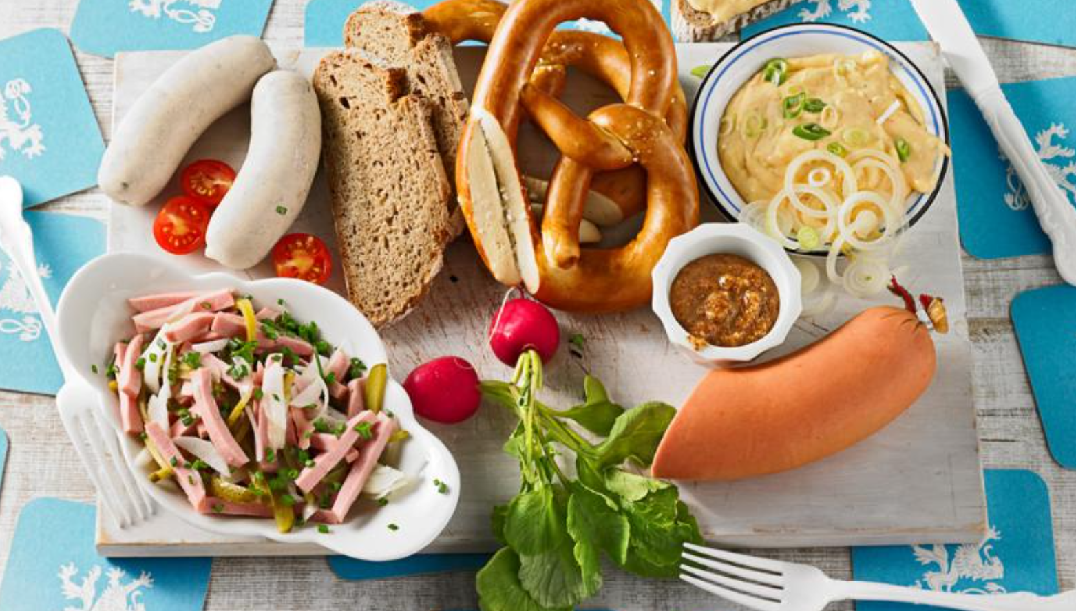 Arranged Food and Objects