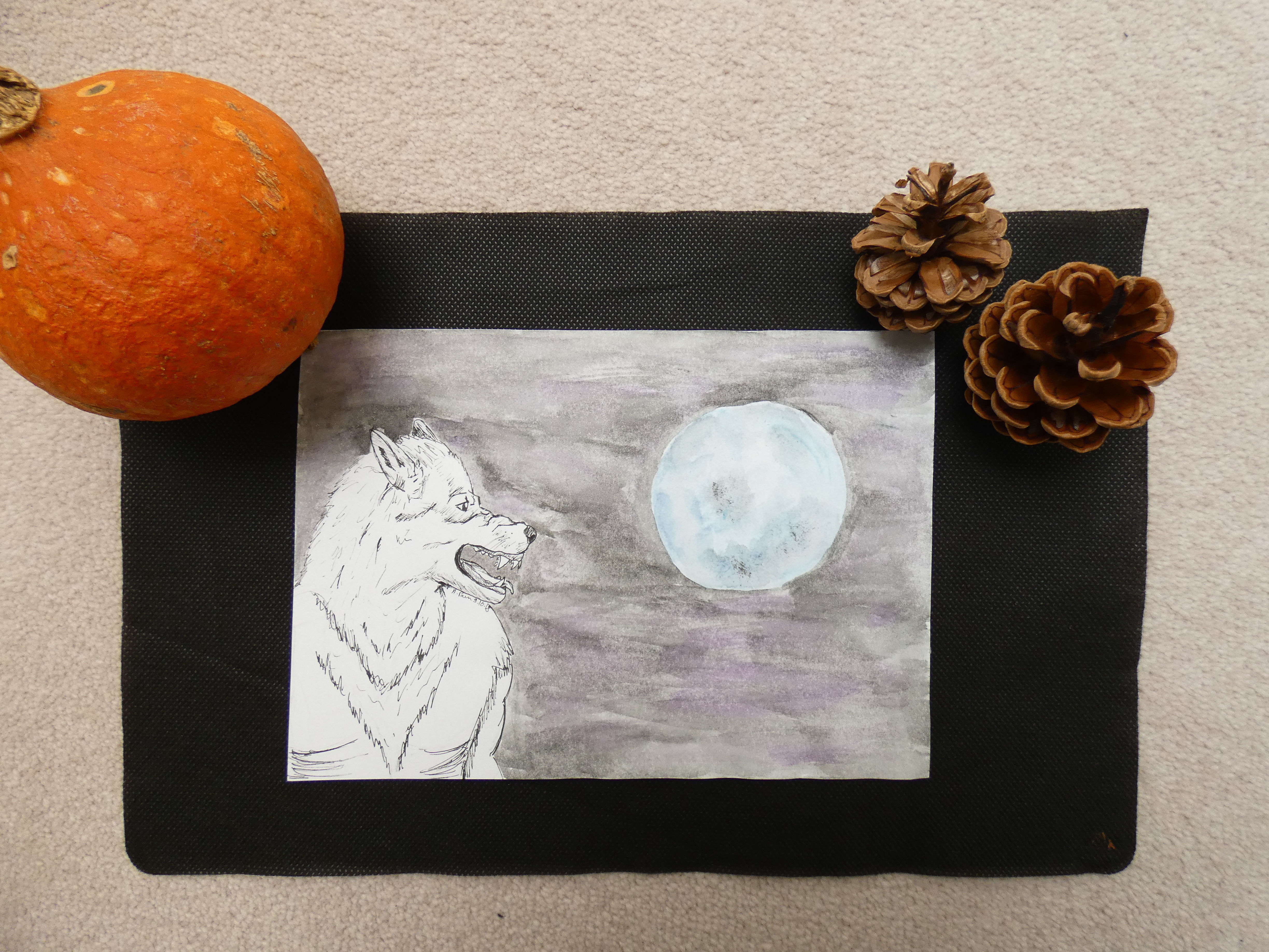 Pen and ink drawing, dessins