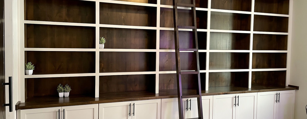 Eden Oaks wood shelving