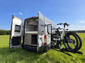 Van-Bike, Van bike, Fahrradträger Ford Transit, Fahrradträger Van, Fahrradträger Fiat Ducato, Fahrradträger Mercedes Sprinter, BlüTech GmbH