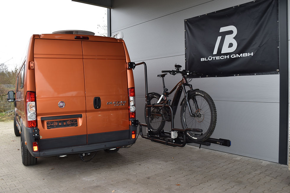 VANBIKE Chassis-Lastabtrag am Fiat Ducato – Scharnierbefestigung ohne Türbelastung, Hersteller aus Bohmte Norddeutschland