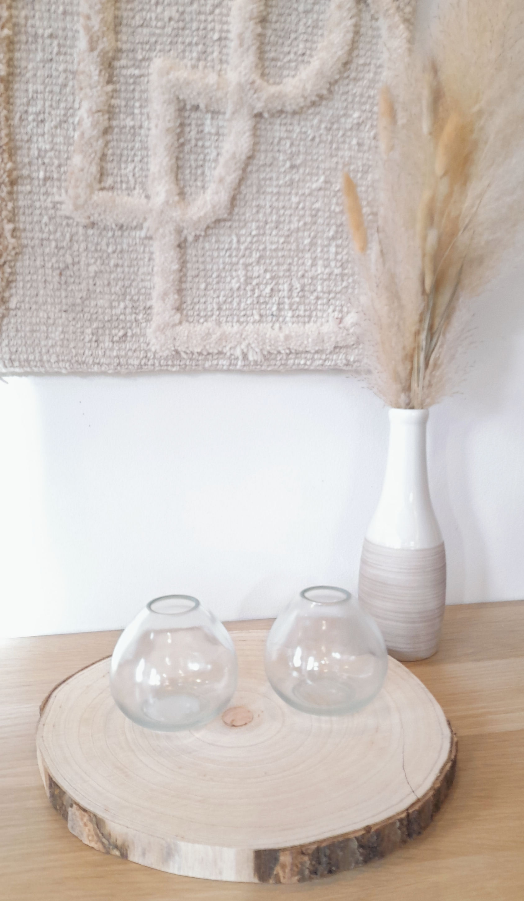 Petit Vase bas blanc