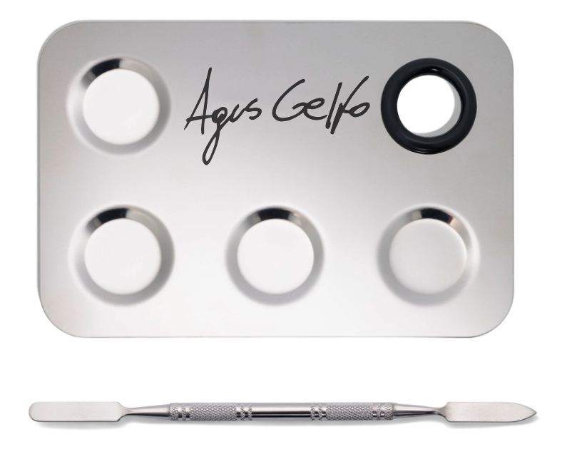 Paleta mezcladora con espátula