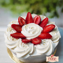 עוגת תותים קוטר 16