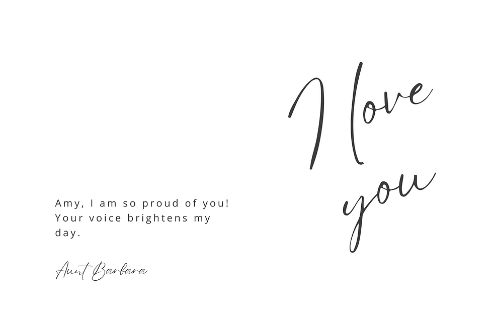 Personal Messages in the Program (Eternal Light)