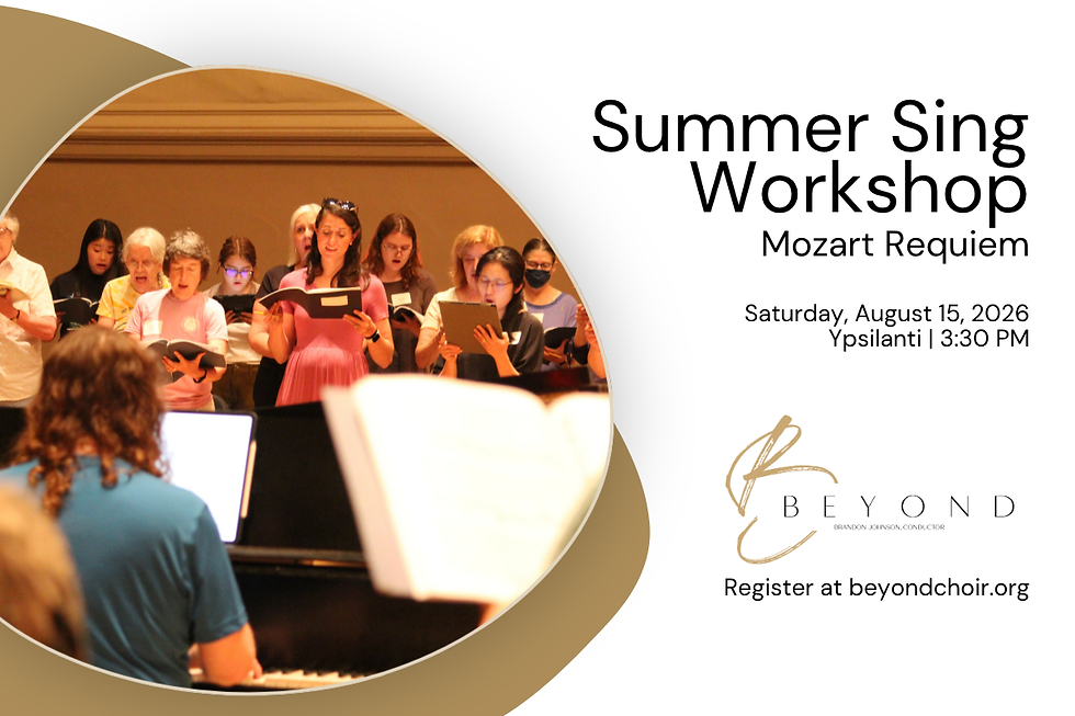 2026 Summer Sing Workshop