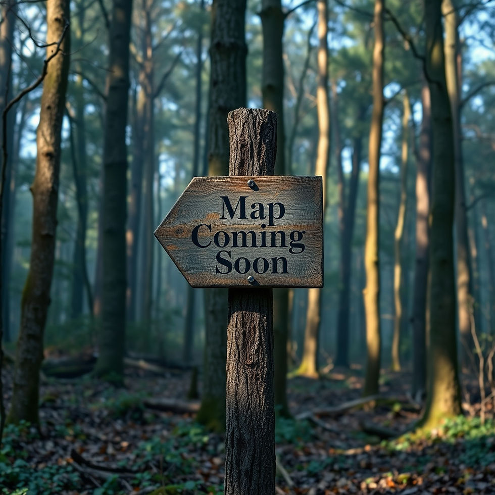 _map coming soon_ on a sign post more life like in the woods.jpg